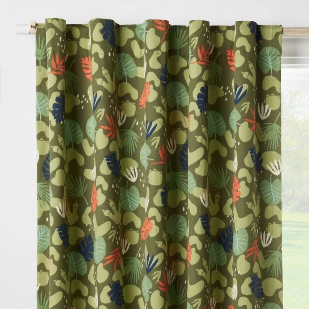 42"W x 84"L Dinosaur Kids' Blackout Window Curtain Panel - Pillowfort